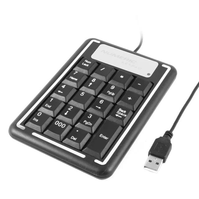 49" Cable USB Laptop PC 19 Keys Mini Keypad Numeric Keyboard for IBM PC
