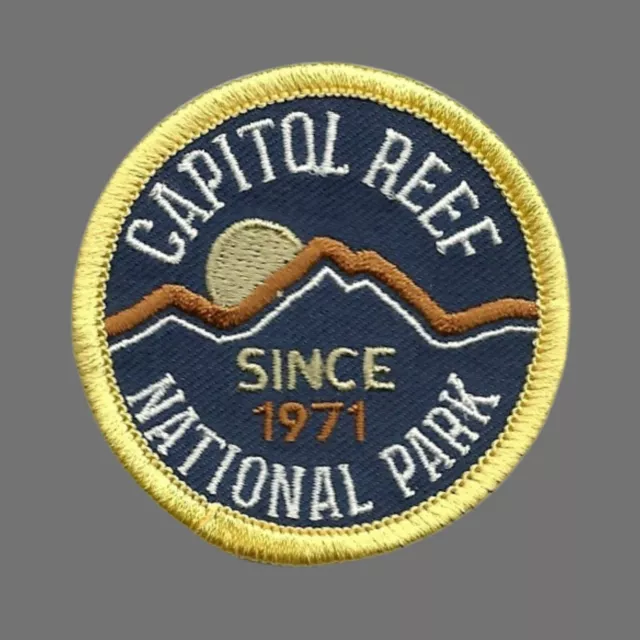 Parche del Parque Nacional Capitol Reef - Parche de viaje Utah planchado - Parche de recuerdo UT