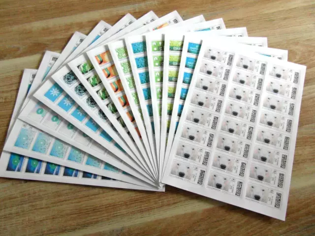 Lot 1200 Timbres Poste 20 g autocollant à validité permanente * valeur 1548 € *