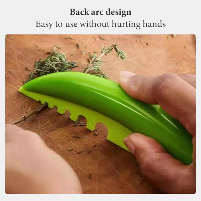 Herb Stripper Peeling Thyme Kitchen Gadget Kale Chard Vegetable Leaf Tool Manual