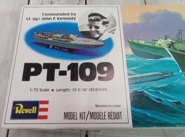 Revell PT-109 Torpedo Boat Vintage NOS 1:72 Scale Model Kit # H-310 "1987"