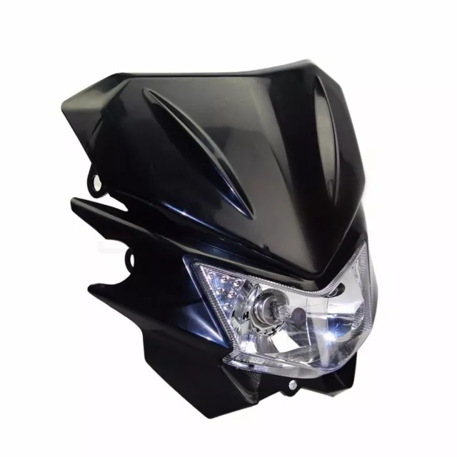 Black Off Road Enduro Motorcycle Headlight For Honda Motorcycle Dirt Bike XR