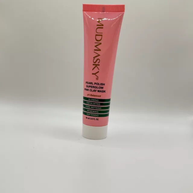 Máscara de arcilla rosa esmalte de perlas Mudmasky superbrillow 60 ml máscara de arcilla