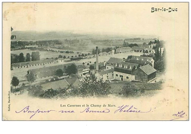 55.BAR LE DUC.n°72.LES CASERNES ET LE CHAMP DE MARS