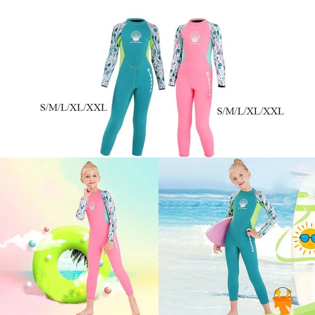 Combinaison de 2,5 mm pour filles Maillot de bain thermique en néoprène