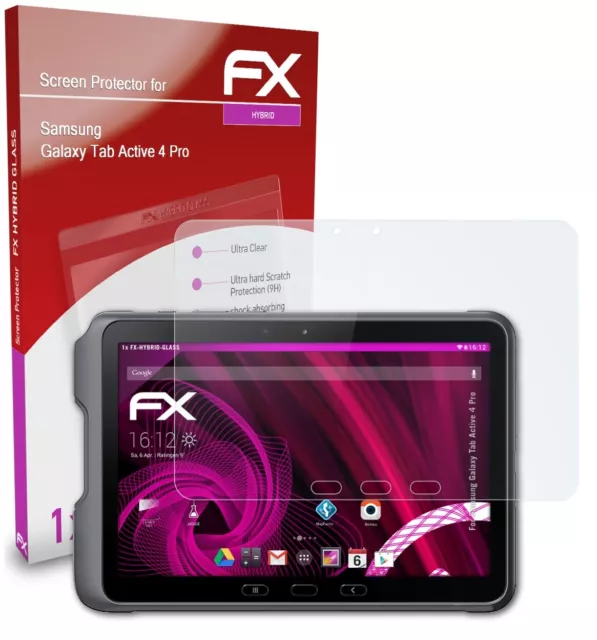 atFoliX Panzerfolie für Samsung Galaxy Tab Active 4 Pro 9H Schutzpanzer