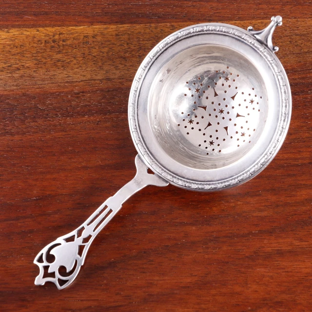 Watson American Art Deco Sterling Silver Tea Strainer #W49 Putnam No Monogram