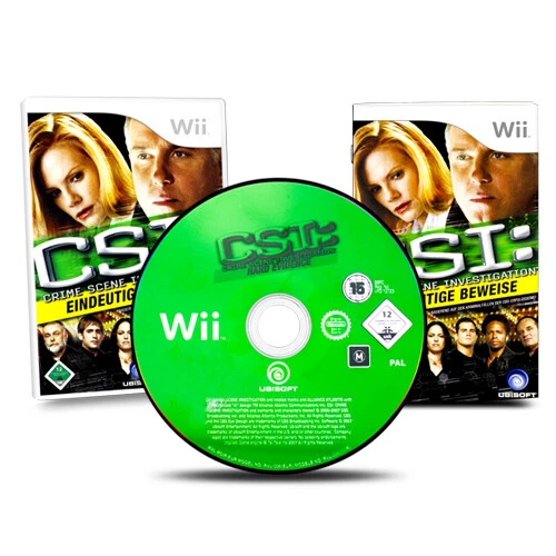Nintendo Wii Jeu Csi Crime Scene Investigation Eindeutige Beweise (Preuve) Et