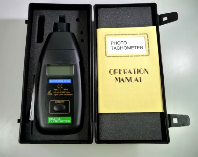 Drehzahlmesser Digital Tachometer BUSCHiNG DF-102 - berührungslos - mit Koffer