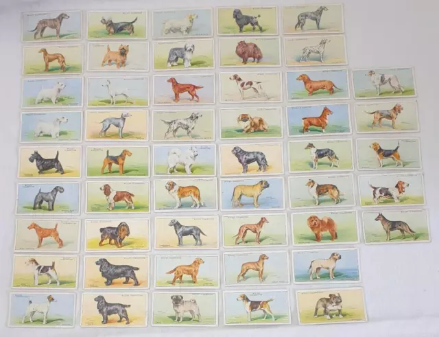 Will's Cigarette Cards Complete Set Dogs