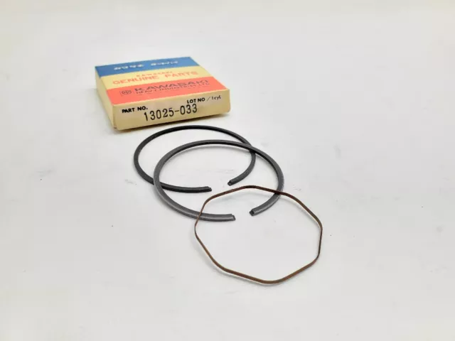 1971-1973 Kawasaki F6 Piston Ring Set .50 mm / .020" Over AHRMA NOS 13025-033