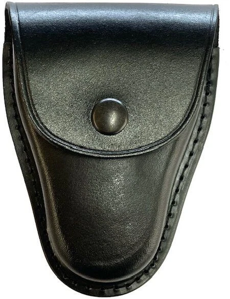 Perfect Fit CC1101 Closed Top Leather Black Snap Standard Handcuff Case