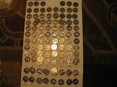 Almost Complete Collection Canada Nickels 5 Cent Coins Most Varieties Included.