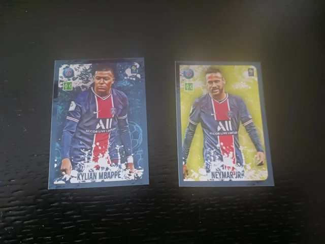 Mbappe and Neymar FOOT 2021 Panini Stickers