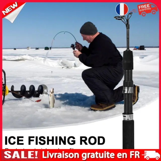 TELESCOPIC ICE FISHING Rod Carbon Fiber Winter Fishing Pole (67cm 3  Section) EUR 7,20 - PicClick IT