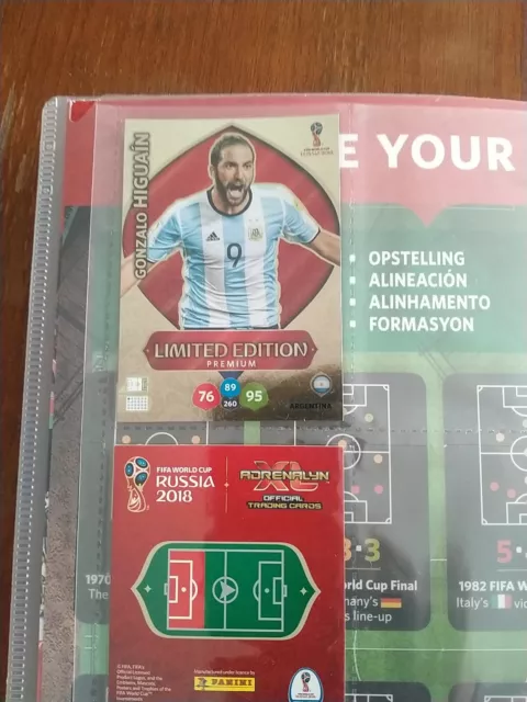 panini adrenalyn xl fifa world cup 2018 russia 194/540 limited édition * 13 2