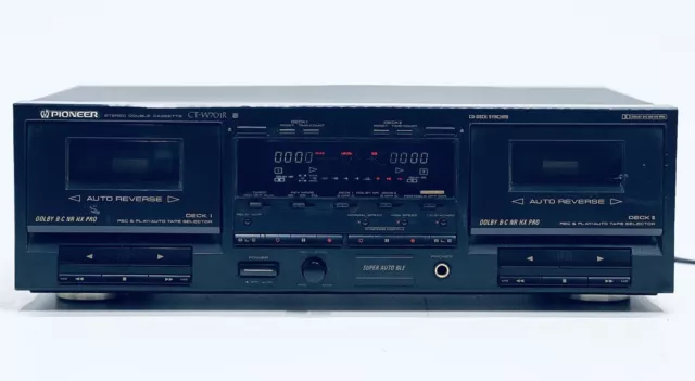 Pioneer CT-W701R Stereo Double Cassette Deck (#1830)