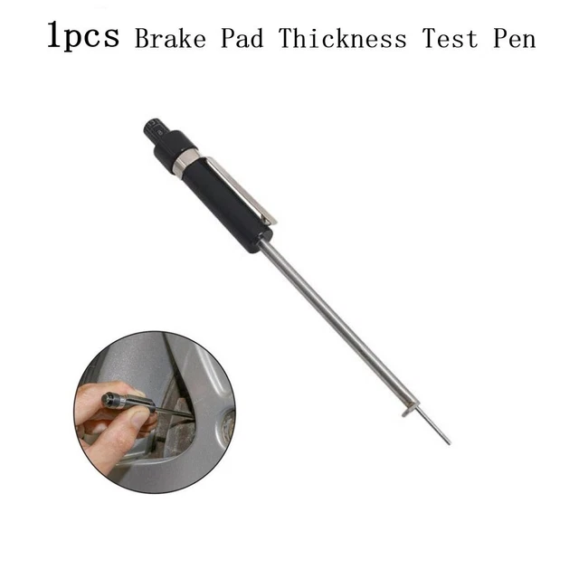 Tester pastiglia freno auto metallo + plastica per misurare spessore e filettatura