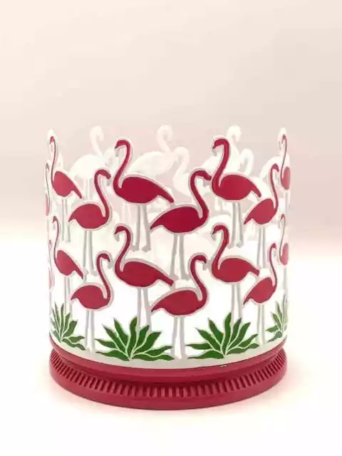 Bath & Body Works 3-Wick Candle Holder Flamingo Flock