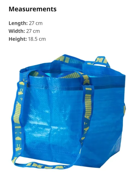 IKEA Thailand Official BRATTBY FRAKTA Small Medium Large Blue Shopping Bag