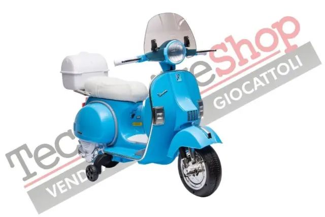 Moto Elettrica per Bambini PIAGGIO VESPA PX 150 FULL 12V Azzurro