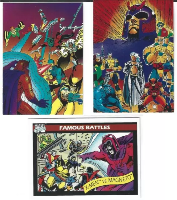 UNCANNY X-MEN vs MAGNETO (Marvel) NEAR MINT IMPEL 1990 / 1991 IMAGES cards NM