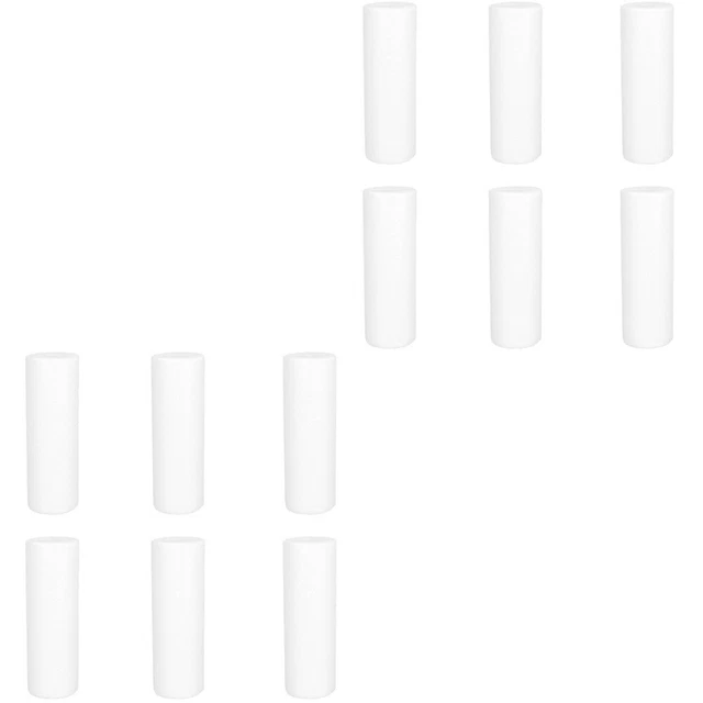 12 pcs polyurethane blank white cylinder shape craft rods polystyrene molds for