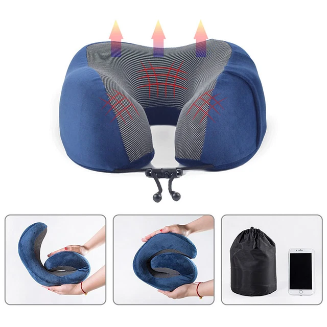 U Shaped Memory Foam Travel Pillow Neck Support Head Rest Car Plane Soft Cushion 6