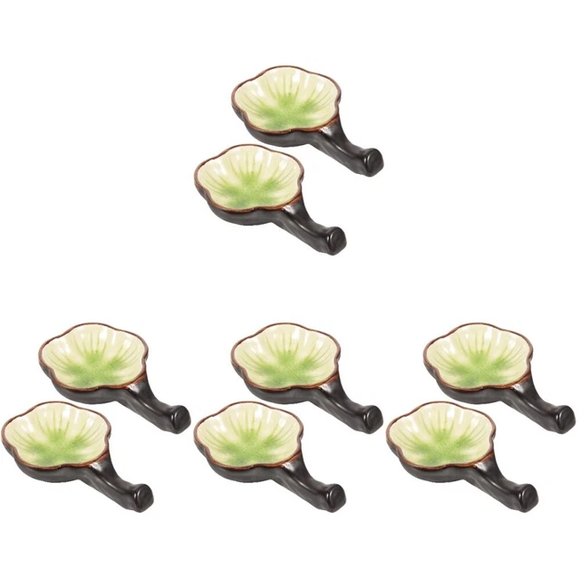 8 Pcs Bürste Tintenplatte Keramik Tintenteller Dekorative Tintenschale