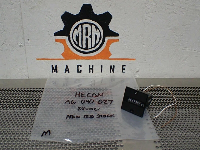 HECON A6 040 027 7 Digit Counter 24VDC New No Box See All Pictures