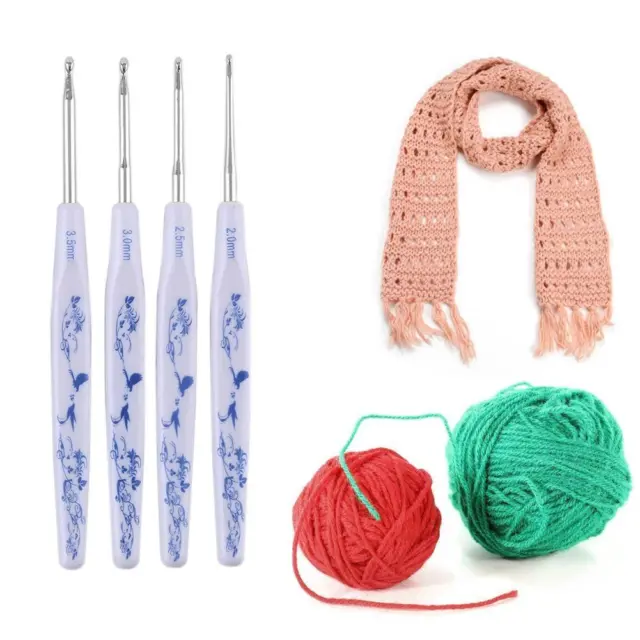 9pcs Hooks Needles Soft Handle 2-6mm DIY Craft for Arthritic Hands Knitting Tool 2