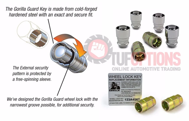 Gorilla wheel lock key deals