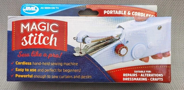 JML MAGIC STITCH Portable Cordless Handheld Sewing Machine Free ...