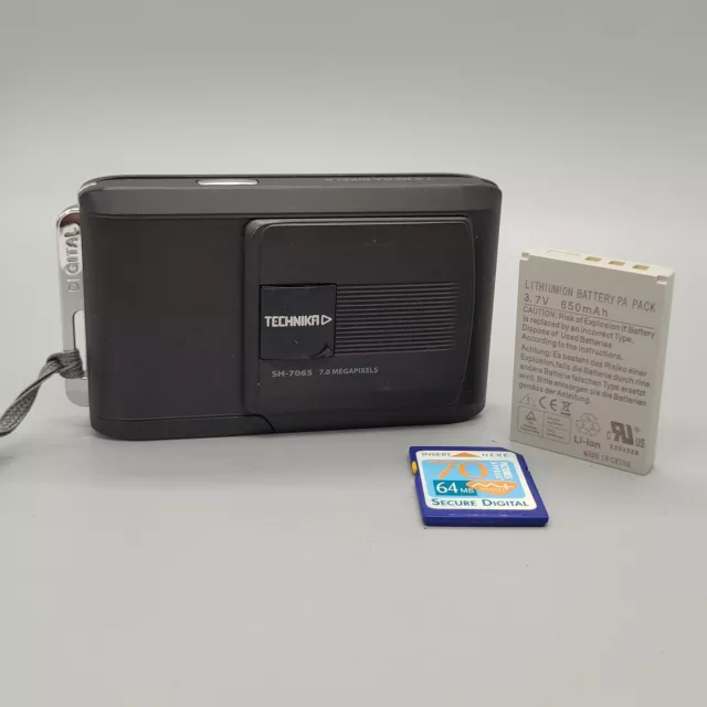 Technika SH-7065 7.0MP Compact Digital Camera Black Tested