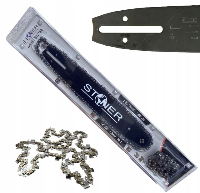 2 Ketten 1 Schwert 38cm 0.325" 1,5 64 TG Passend Für Husqvarna 340 345