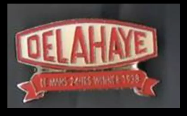 DELAHAYE - Distintivo spilla risvolto vincitore 24 ore Le Mans 1939 - avviso di visualizzazione