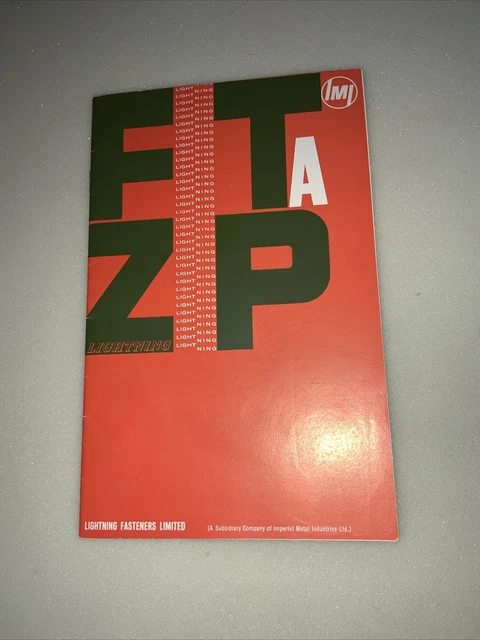 Vintage Fit A Reißverschluss Broschüre zum Anbringen eines Reißverschlusses