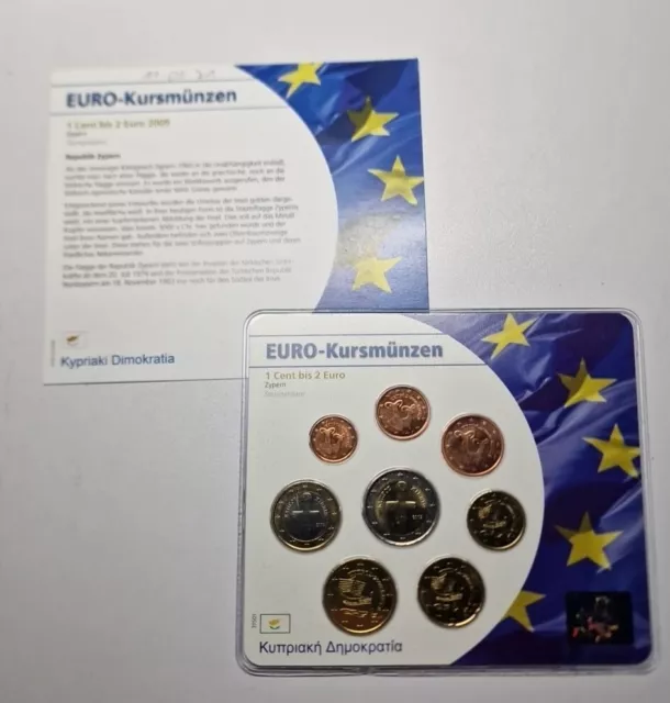 1 Cent - 2 Euro 2009 Excellent Condition  Coins Set Cyprus