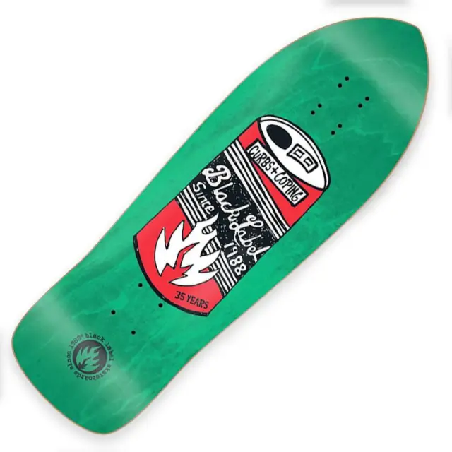 Black Label Skateboards 35 Years Can (Riky Shape) Skateboard Deck 10.25''