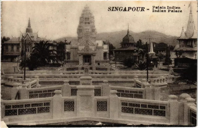 PC SINGAPORE, INDIAN PALACE, PALAIS INDIEN, Vintage Postcard (b49421)