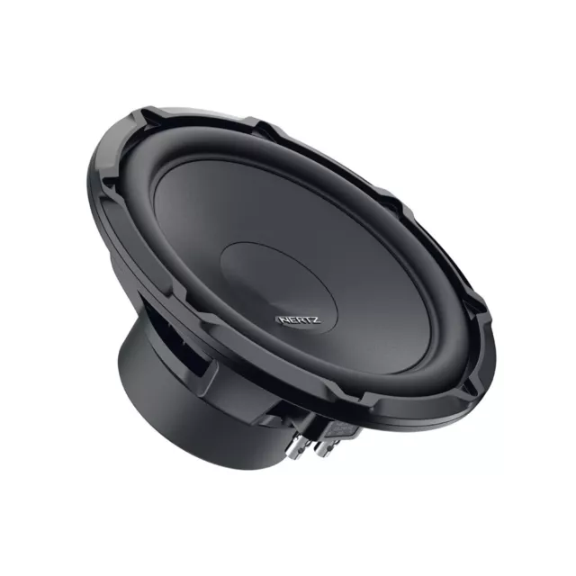 600W max Bass Boost 10 pouces / 25cm Subwoofer 1x 2Ohm, profondeur: 115mm