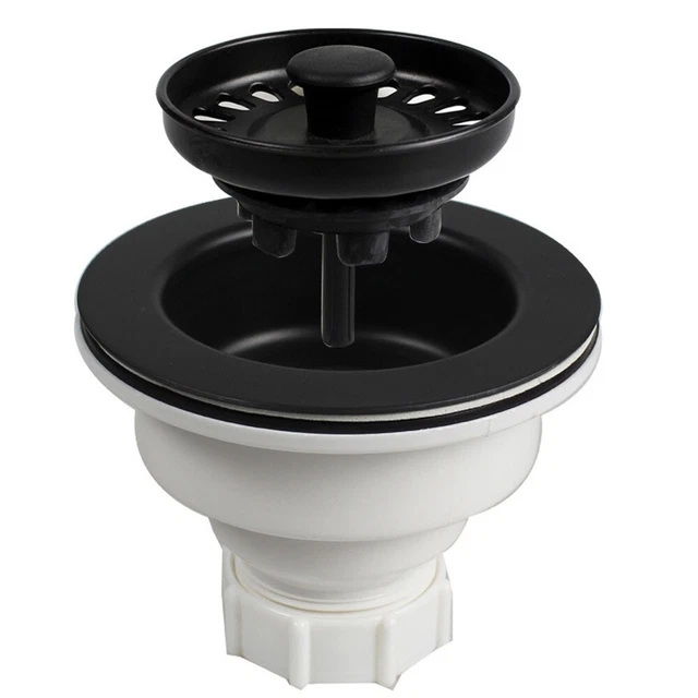 Passoire D'évier Plumb Pak 878PC - Acier Inoxydable - Pour Ouvertures 5.1cm Ou 6.3cm - Avec Panier