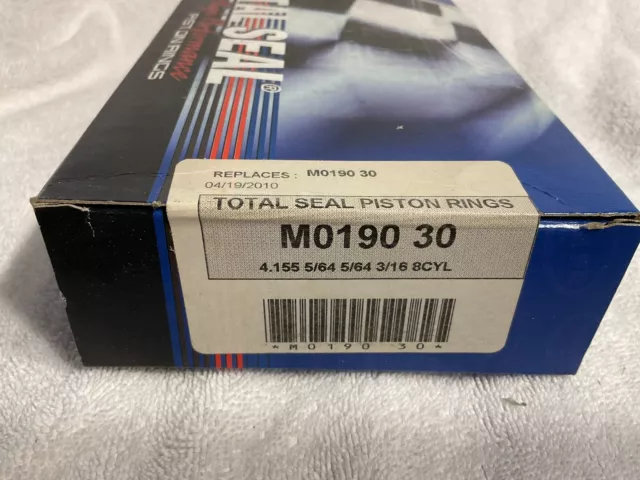 Total Seal CR3690 30  Piston Ring Set   4.030  1/16  1/16  3/16    8 CYL   NOS