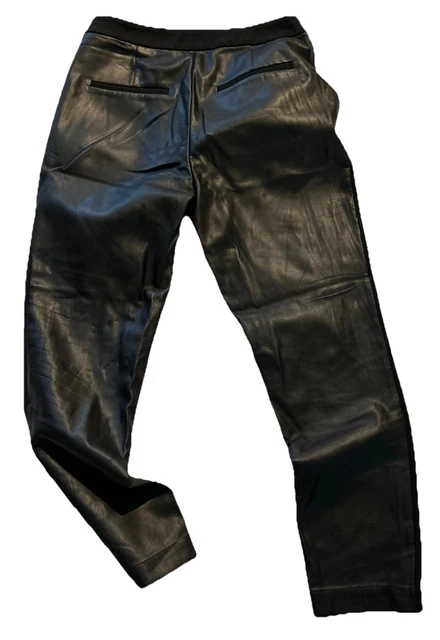 Pantalon Legging Bi-matière Effet Cuir à L'arrière Et à La Taille - Taille Unique, Neuf Avec étiquettes