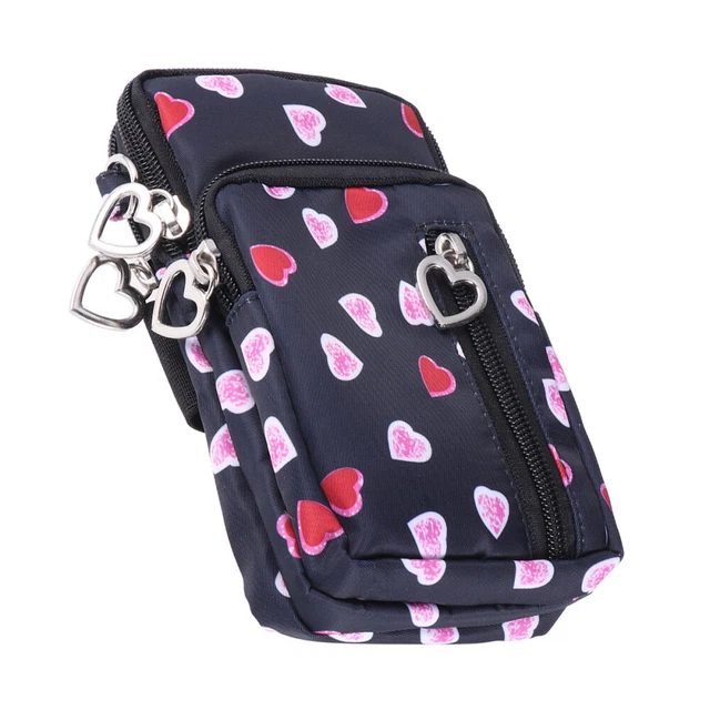 Mini Heart Crossbody Bag Vertical Single Shoulder Bag Cell Phone Purse Wallet