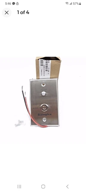 Simplex 2098-9806 0621151 Alarm Indicator Key Switch
