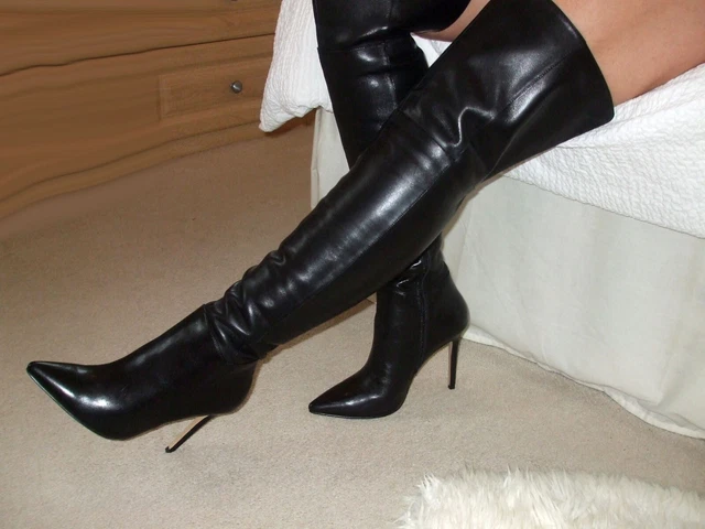 Suede Leather Thigh High Over the Knee Boots