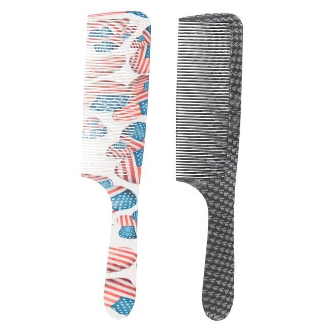 2x Professional Men Hairdressing Comb Portable Anti‑Static Comb Hair Styling To. 4