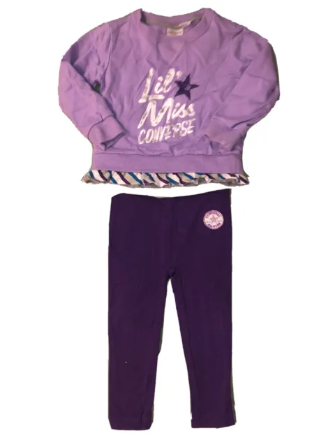 Maglione/top e leggings in perfette condizioni per bambine CONVERSE 18-24 mesi