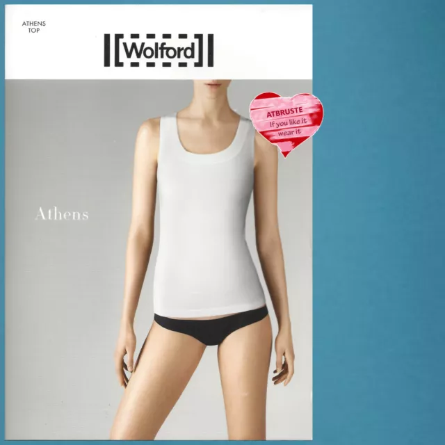 Wolford Athens Top • M • Pacific blue... Elegante sin mangas - Sin costuras